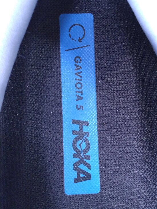 HOKA Gaviota 5 Shoes Mens SIZE 15 BLUE Gray COOL GREY White 1127929 LDVB RUNNING main image 13